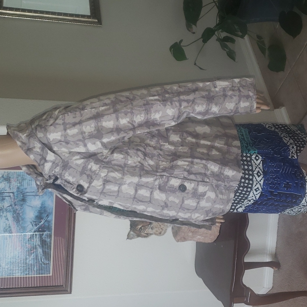 Banana Republic M Multi Square Pattern Outdoor Wi… - image 3